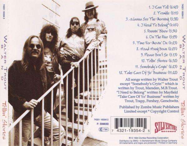 Walter Trout Band - Tellin' Stories CD Import
