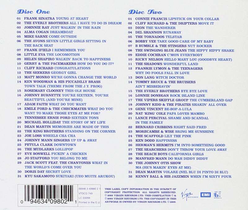 Various - Golden Oldies 63 Classic Hits From the Fifties & Sixties Double CD Import