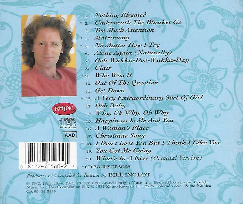 Gilbert O`Sullivan - Best of CD Import