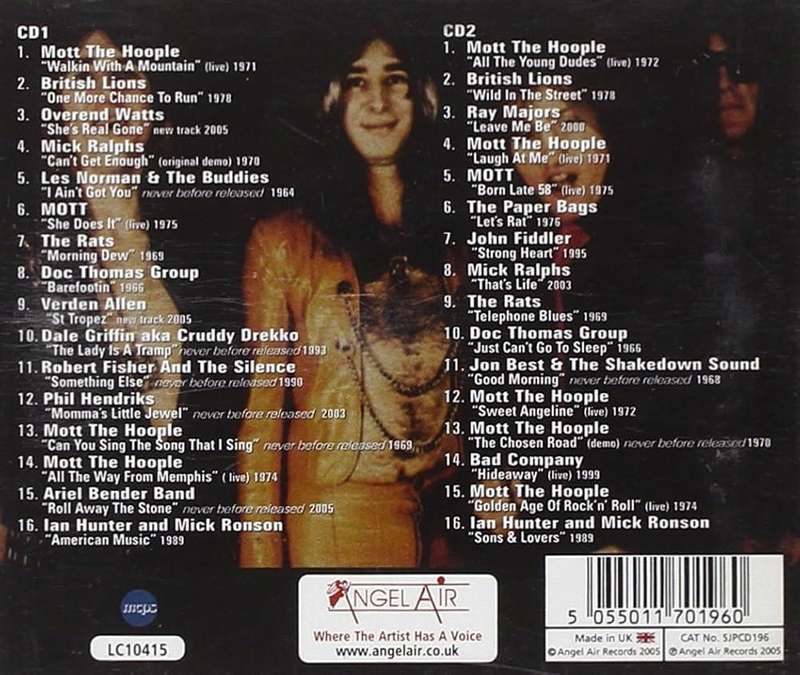 Mott the Hoople - Mott the Hoople Family Anthology Double CD Import