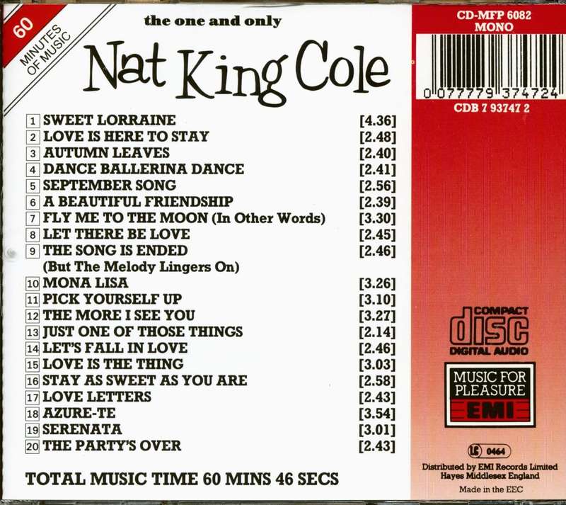Nat King Cole - The One & Only CD Import