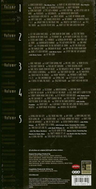 Ray Charles - Genius & Soul - 50th Anniversary Collection 5x CD Import Long Box Set
