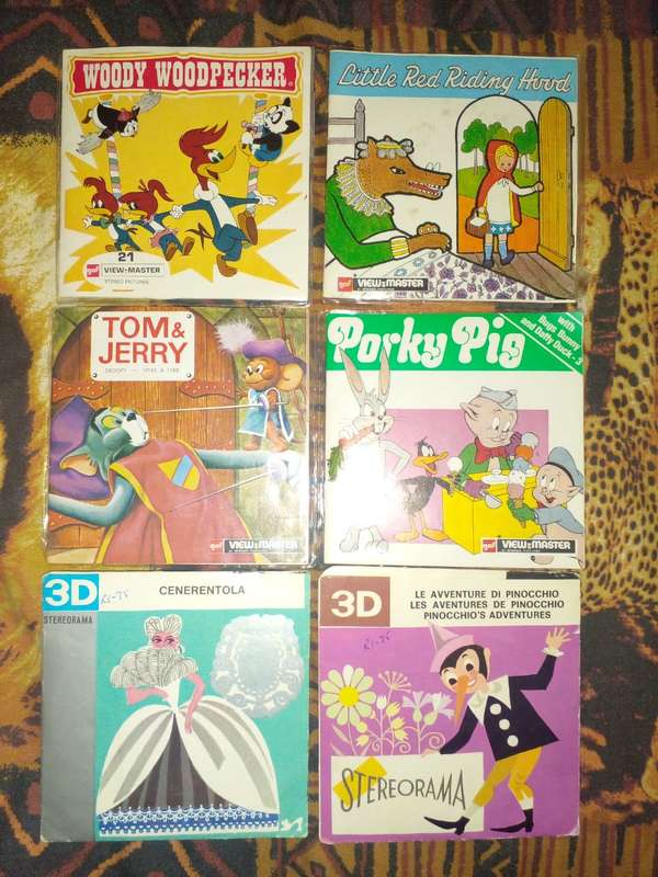 Vintage toy, Stereo master (view master) & 12x reel packs, made in Italy SJ