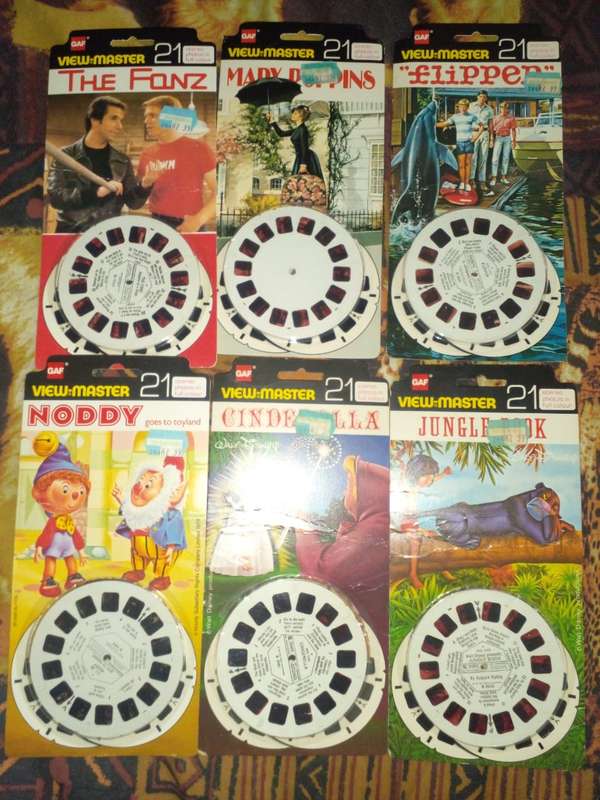 Vintage toy, Stereo master (view master) & 12x reel packs, made in Italy SJ