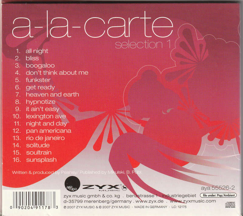 A-La-Carte - Selection 1 CD Import