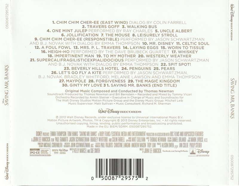 Soundtrack - Saving Mr. Banks CD Import