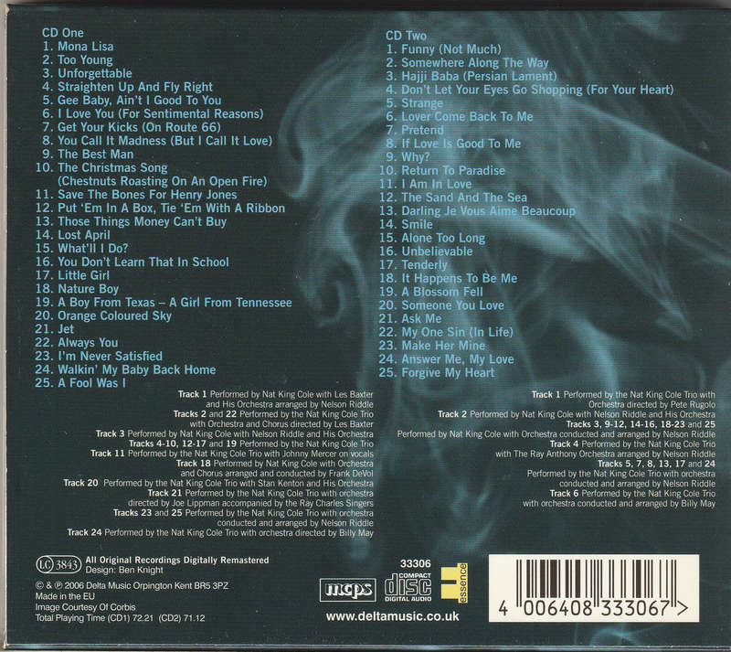 Nat King Cole - Essence of Double CD Import