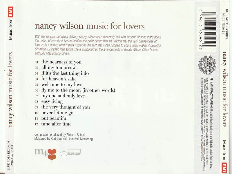 Nancy Wilson - Music For Lovers CD Import