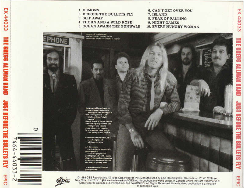 Gregg Allman Band - Just Before The Bullets Fly CD Import