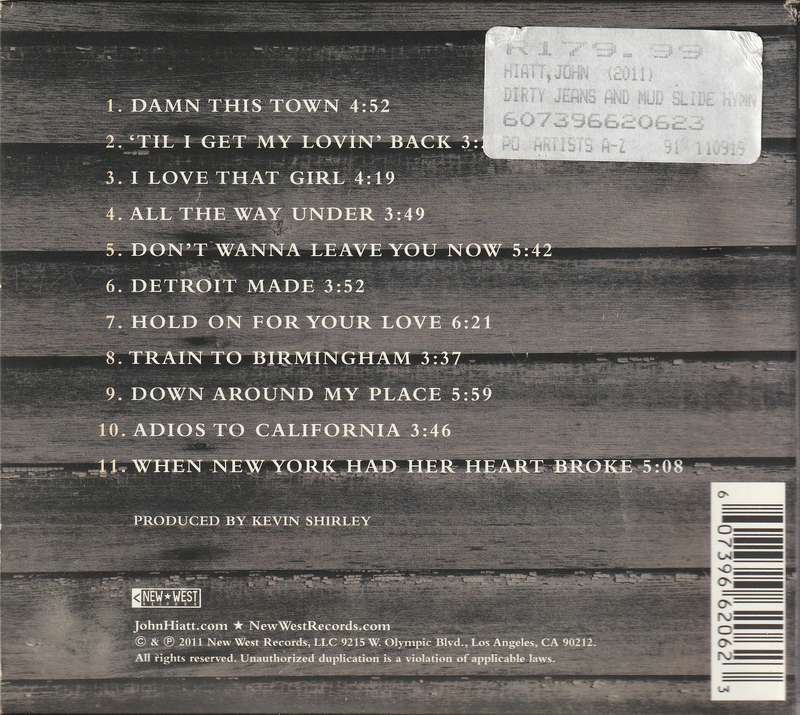 John Hiatt - Dirty Jeans & Mudslide Hymns CD Import Digipak