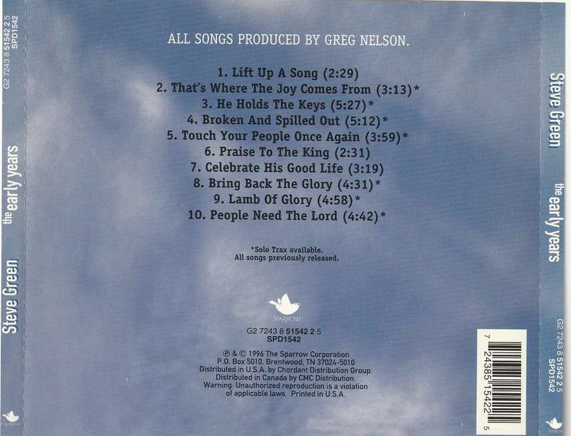Steve Green - Early Years CD Import