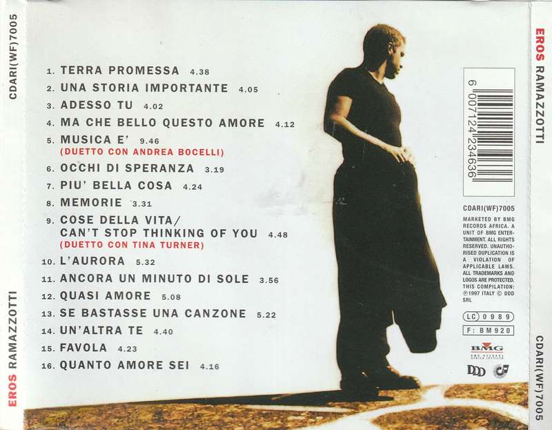 Eros Ramazzotti - Eros CD