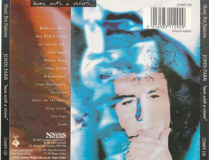 John Parr - Man With a Vision CD Import