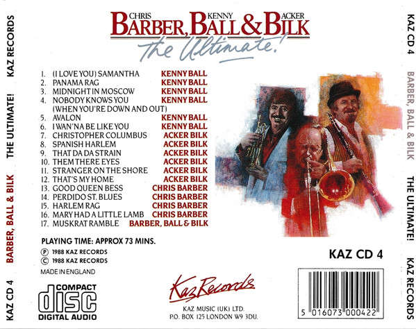 Chris Barber, Kenny Ball & Acker Bilk - The Ultimate! CD Import