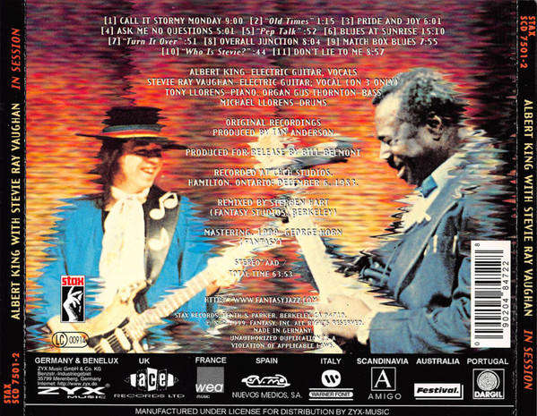 Albert King & Stevie Ray Vaughan - In Session CD Import
