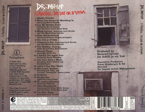 Dr. John - N'Awlinz (Dis Dat Or D'Udda) CD Import