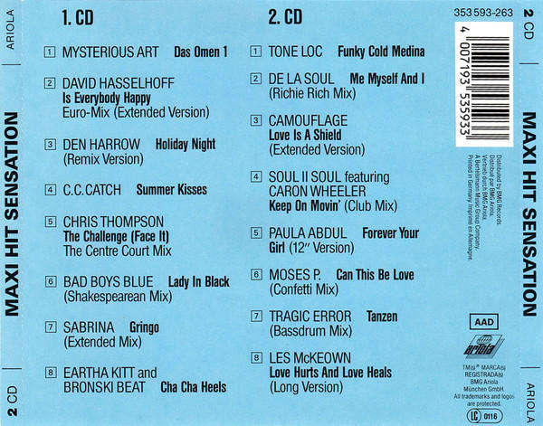 Various - Maxi Hit Sensation  Die Maxi Power CD's Double CD Import