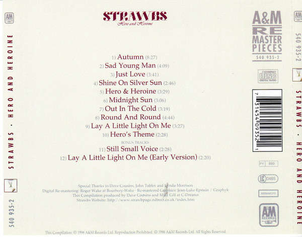 Strawbs - Hero & Heroine CD Import (Bonus Tracks)