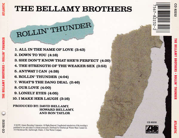 Bellamy Brothers - Rollin' Thunder CD Import