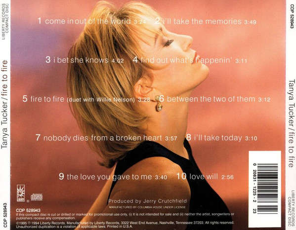 Tanya Tucker - Fire To Fire CD Import
