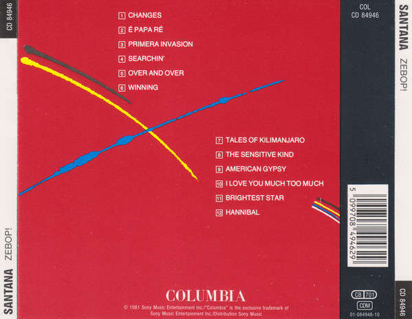 Santana - Zebop! CD Import