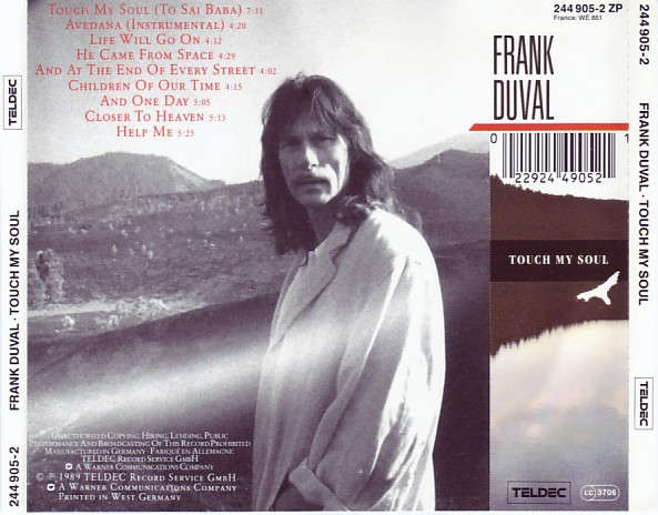 Frank Duval - Touch My Soul CD Import