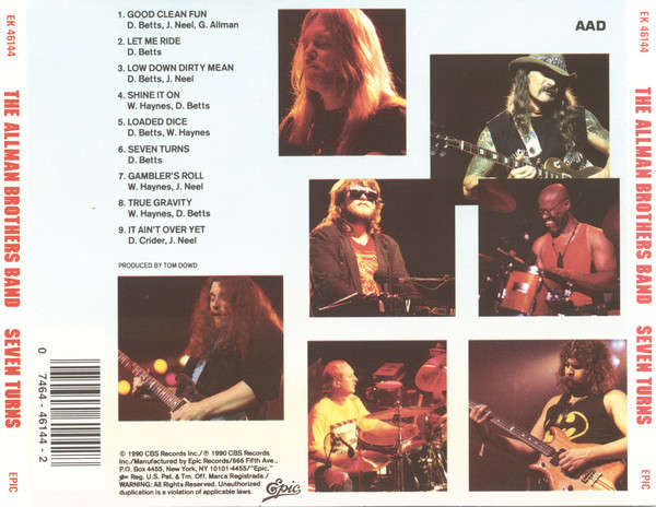 Allman Brothers Band - Seven Turns CD Import