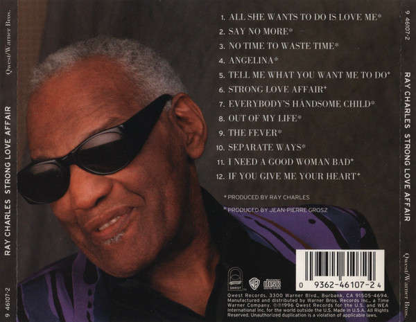 Ray Charles - Strong Love Affair CD Import