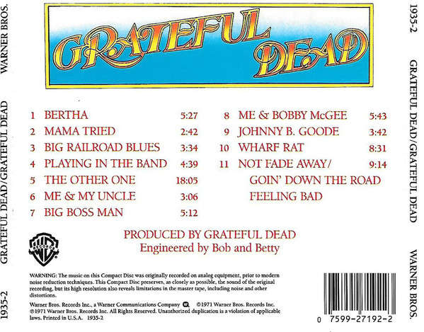 Grateful Dead - Grateful Dead CD Import