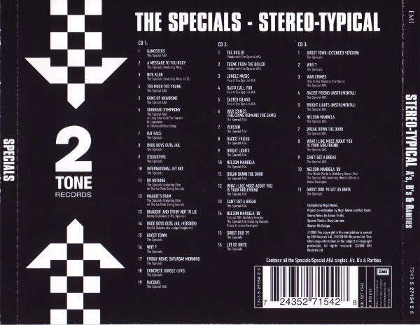 Specials - Stereo-Typical (A's, B's & Rarities) Triple CD Import