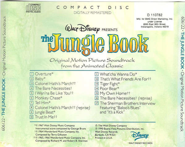 Soundtrack - The Jungle Book CD Import