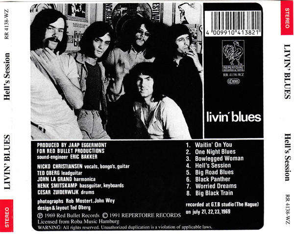 Livin' Blues - hell's Session CD Import