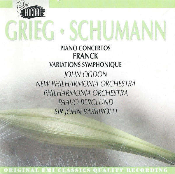 Grieg - Schumann - Piano Concertos / Variations Symphonique CD Import Sealed