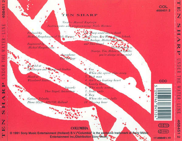 Ten Sharp - Under the Water-Line CD Import