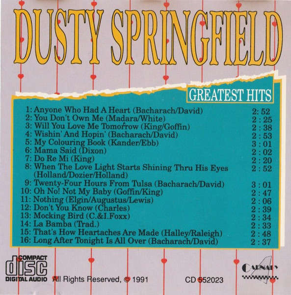 Dusty Springfield - Greatest Hits CD Import