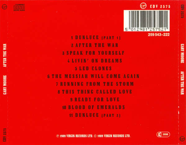 Gary Moore - After the War CD Import