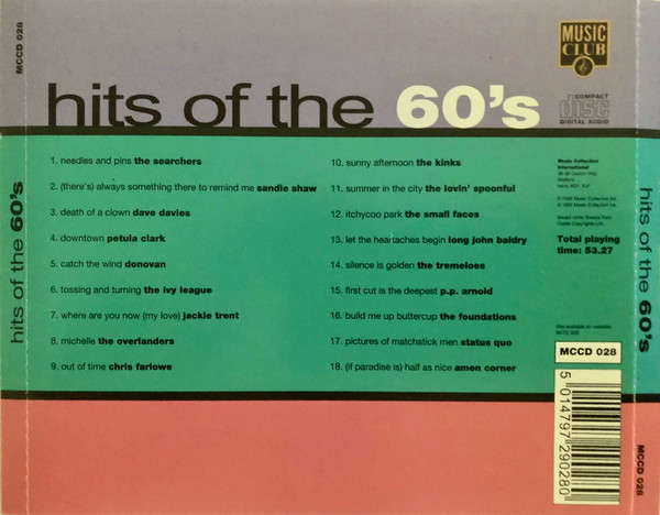 Various - Hits of the 60's CD Import