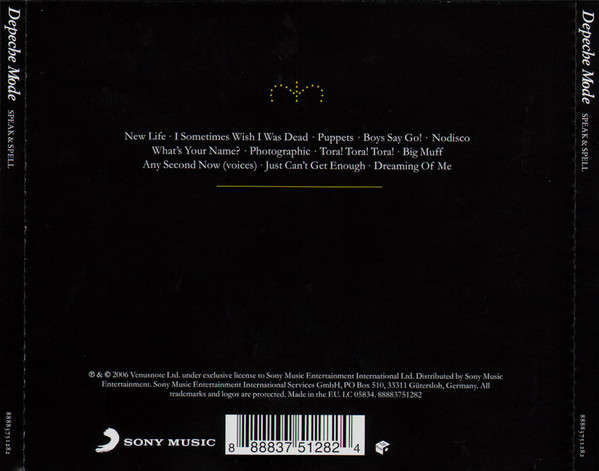 Depeche Mode - Speak & Spell CD Import