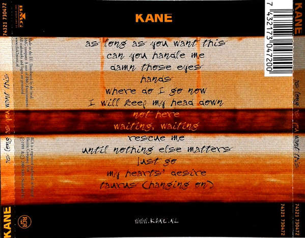 Kane - As Long As You Want This CD Import