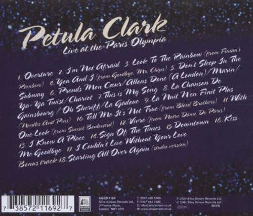 Petula Clark - Live At the Paris Olympia  CD Import
