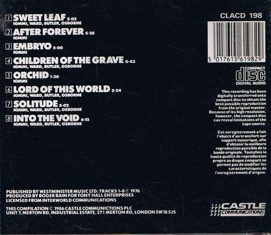 Black Sabbath - Master of Reality CD Import