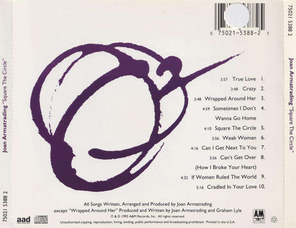 Joan Armatrading - Square the Circle CD Import