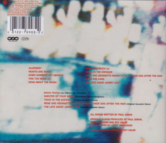 Paul Simon - Hearts & Bones CD Import (Bonus Tracks)