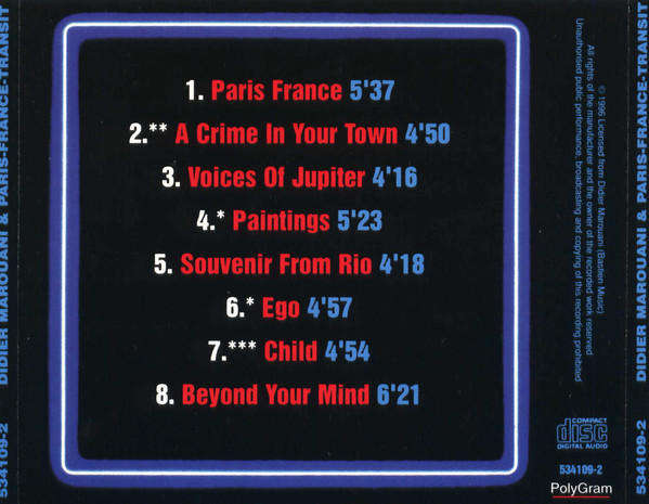 Paris France Transit - Paris France Transit CD Import
