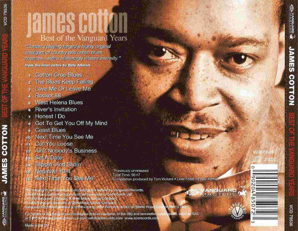 James Cotton - Best of Vanguard Years CD Import