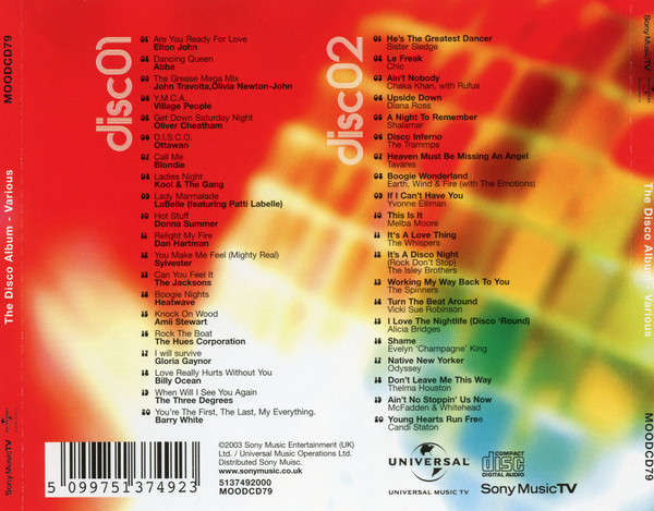 Various - D.I.S.C.O. Album Double CD Import