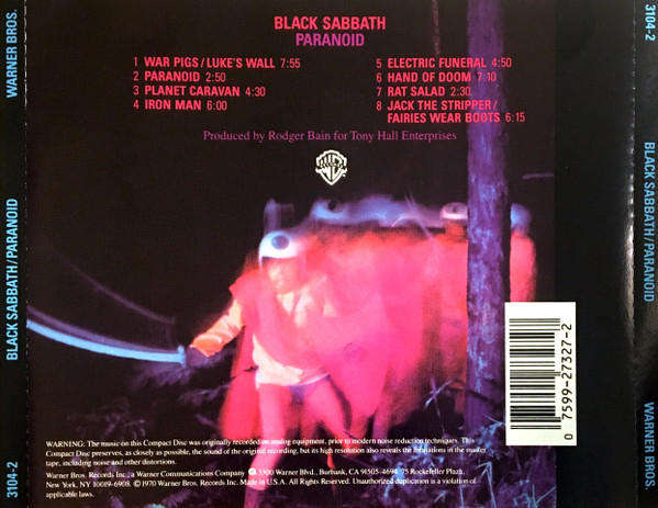 Black Sabbath - Paranoid CD Import
