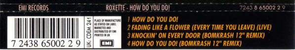 Roxette - How Do You Do! CD Maxi Single Import