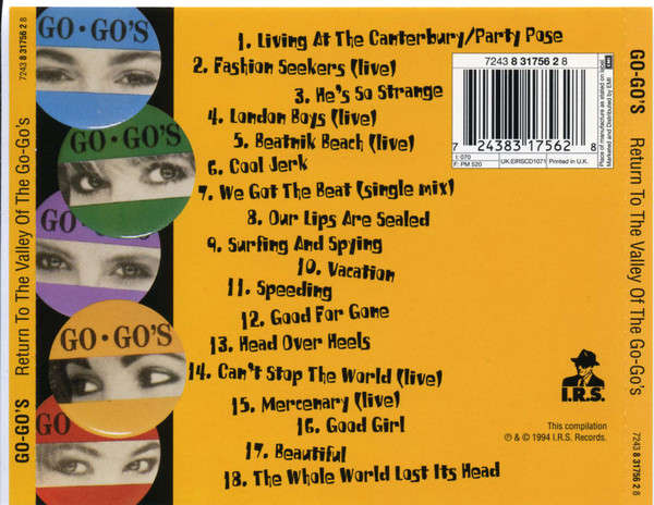 Go-Go's - Return To the Valley of CD Import