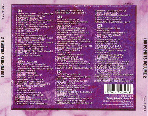 Various - 100 Pop Hits Volume 2 - 5x CD Import